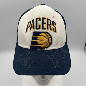 2005 Reebok Indiana Pacers Hat Signed Stephen Jackson Austin Croshere‎ Kids OS